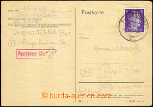 45225 - 1944 C.C. SANGERHAUSEN  PC from prisoner from Sangerhausenu 