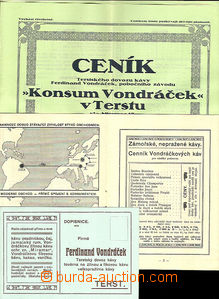 45339 - 1910? ADVERTISING  booklet f. Ferdinand Vondráček Trieste,