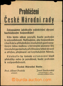 45379 - 1945 Declaration Czech national council/court about/by restr