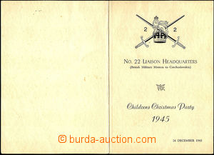 45408 - 1945 POZVÁNKA  upomínka na Dětskou vánoční párty poř