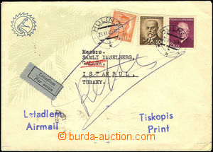 45473 - 1948 air mail matter to Turkey, with Pof.465, 417, 414, CDS 