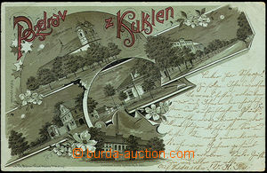 45514 - 1899 Kukleny - litografie, cukrovar firmy Komárek a spol., 