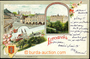 45535 - 1902 Litomyšl, barevná lito, 3-záběrová kolážová se 