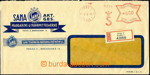 45584 - 1944 R dopis s OVS S Praha 1/ 8.6.44 a hodnotou 4,60K na ok