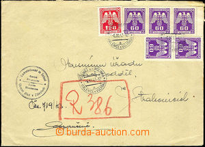 45594 - 1943 service letter franked with. service stmp issue II with