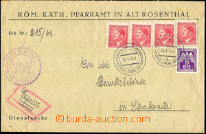 45599 - 1944 úřední dopis z farního úřadu zaslaný jako Ex a v