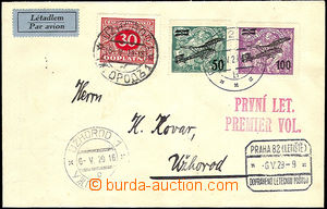 45699 - 1929 issue II,  air-mail letter sent as Poste restante of th
