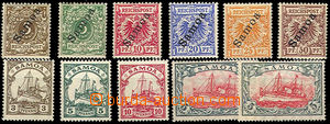 45810 - 1900, 1915 SAMOA  Mi.1-6 and Mi.20-23A+B, c.v.. 200€