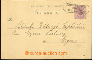 46166 - 1887 německá dopisnice 5Pf s přeshraničním  rámečkov�