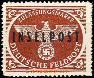 46252 - 1944 RHODES  Mi.9, stamp. Mi.2B with overprint Inselpost wit