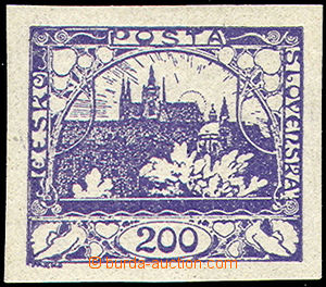 46437 -  Pof.22b, 200h blue-violet, owner's mark, c.v.. 5000CZK
