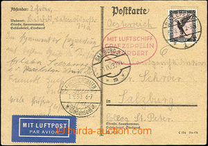 47559 - 1930 DEUTSCHLAND  lístek adres. do Rakouska, vyfr. leteckou