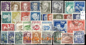 47576 - 1949-55 comp. of 10 complete issues, for example. Mi.234-8, 