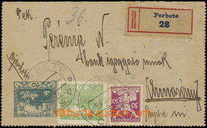 47759 - 1920 postal stationary - lettercard2 sent as registered, ext