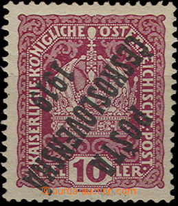 47927 -  Pof.36P, inverted overprint, T I., mint never hinged, exp. 