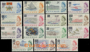 47947 - 1966 Mi.235-249 Elizabeth II., overprint new prices, complet