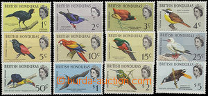 47951 - 1962 BRITISH HONDURAS Mi.164-175 Birds + Elizabeth II., comp