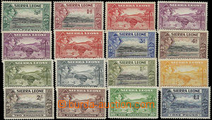 47960 - 1938 SIERRA LEONE Mi.151-166 motifs + George VI., complete s