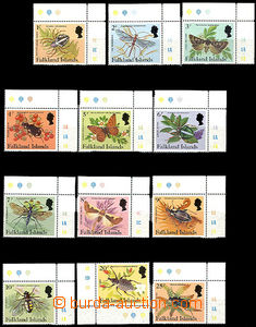 47972 - 1984 Mi.390-404 Beetles and butterflies, complete set 15 pcs