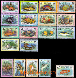 47975 - 1979-81 Mi.83-100 + 144 Fishes, complete set 18 + 1 pcs of, 