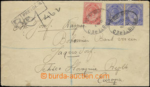 48043 - 1923 Reg letter to Krnov from Pretorie, with Mi.3 + Mi.2x 8,