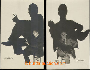 48162 - 1935? umělecké fotoportréty Voskovce a Wericha se stínoh