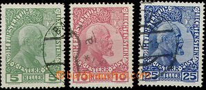 48280 - 1912 Mi.1x-3x, incomplete postmark, c.v.. 90€