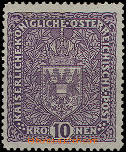 48299 - 1917 Mi.207 10Kr violet, cat. 140€