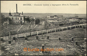 48328 - 1925? Brodek,  B/W view of chemical factory and impregnaci w
