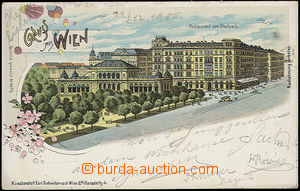 48415 - 1900 Wien, color collage lithography, single-view with resta