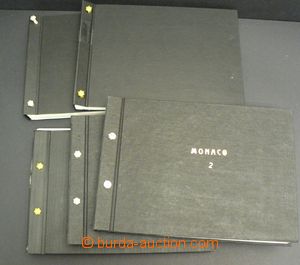 48493 - 1968-91 MONACO  sbírka nálepních listů v 5 šroubových 