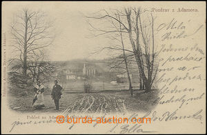 48505 - 1906 Adamov, pohled z Outěchovské cesty, čb, DA, použit