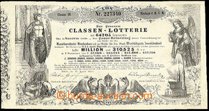 48543 - 1855 AUSTRIA  Austrian ticket Class - lottery, Classe III., 