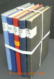 48551 - 1918-39 ČSR I.  bohatý studijní materiál všech knihtisk