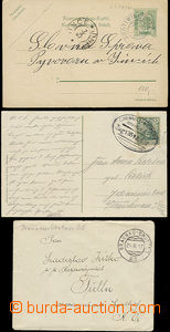 48812 - 1888-1918 comp. 11 pcs of Ppc and CDV with railway pmk, cont