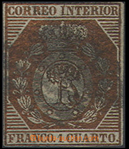 48961 - 1853 Mi.22, bronze brown, tight cut, dumb postmark, catalogu