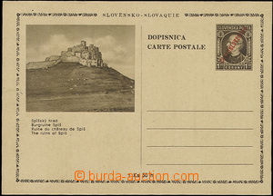 49000 - 1945 CDV81/2 Spiš castle, strong price, overprint typograph