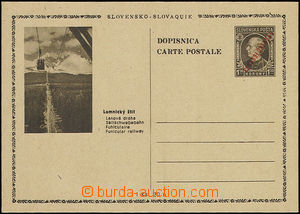 49011 - 1945 CDV81/22 Lomnický štít, tenká cena, přetisk kt, sv