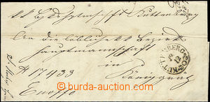 49166 - 1854 folded letter Ex offo with single-circle postmark Kutte