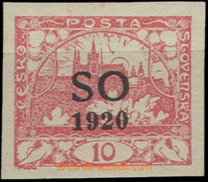 49263 -  Pof.(4)N, 10h red, imperforated unissued stmp., exp. by Kar