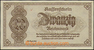 49276 - 1945 GERMANY,  20RM, issued 28.4.1945 in/at Liberec, luxury 