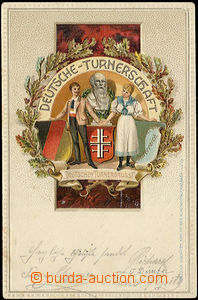 49297 - 1902 PHYSICAL TRAINING, Deutsche-Turnerschaft, embossed, par