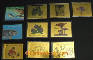 49339 - 1987-96 SWITZERLAND  comp. 10 pcs of stamp booklets Pro Juve