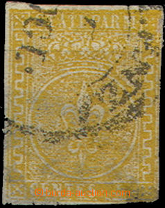 49341 - 1853 Mi.6b, deep yellow, nice tint,  avarage shape, unique s