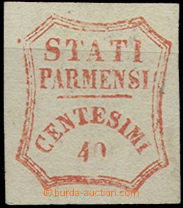 49355 - 1859 Mi. 15a, brick red, nice shape, from an old collection,