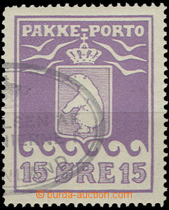 49364 - 1915 GRONLAND Mi.8A parcel postage due stamp, track of label