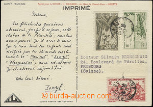 49481 - 1949 postcard with Mi.36, 38, 40 to Switzerland; good condit