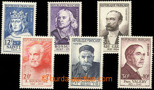 49669 - 1954 Mi.1015-20 Personalities, expertised, catalogue 110€