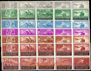 49732 - 1933 Rakousko, sestava 8ks původních 10-bloků v různých