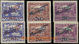 49818 - 1920 Pof.L1-L3, 2x  set perforated as well as imperforated d